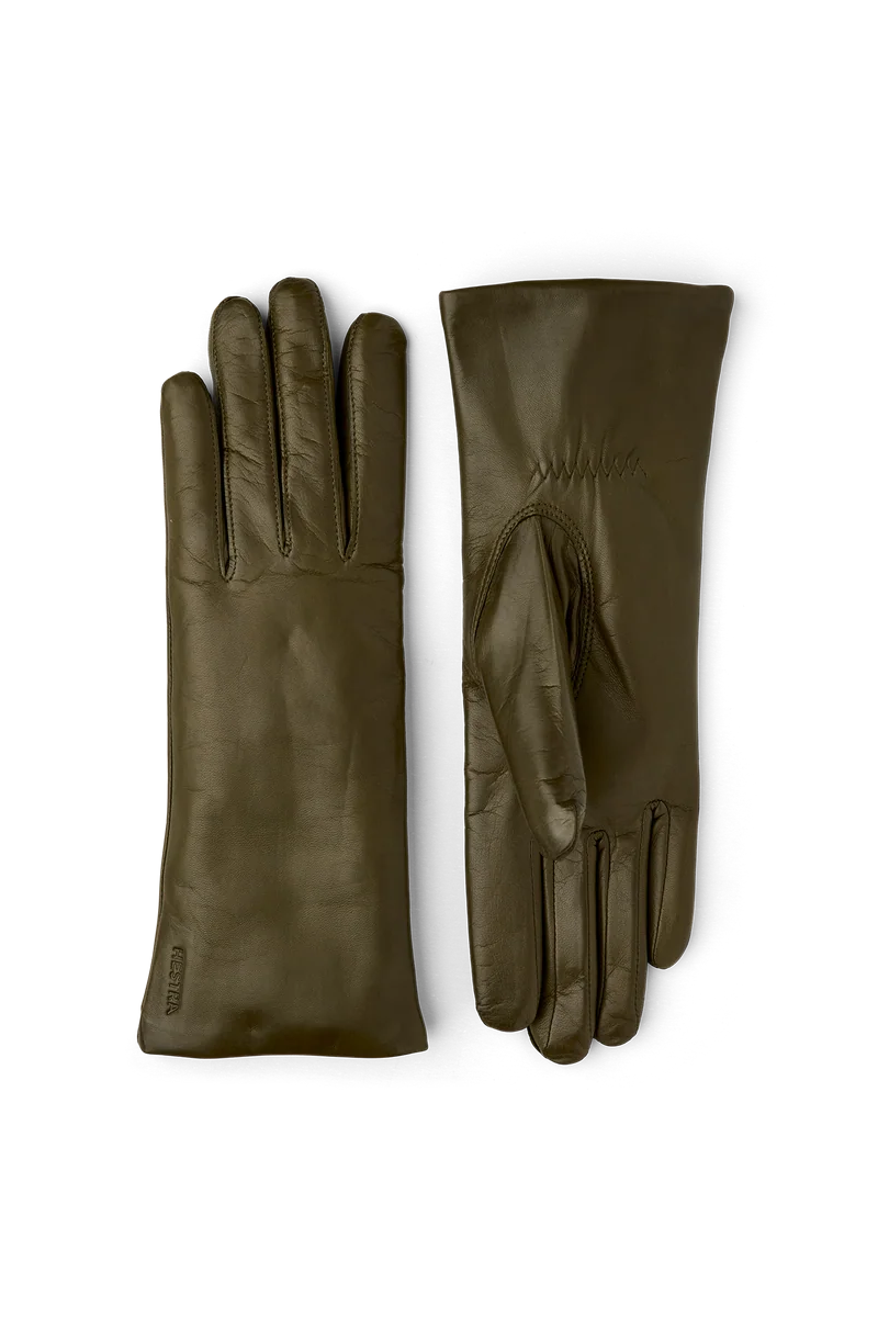 Elisabeth Leather Gloves - Loden Accessories HESTRA