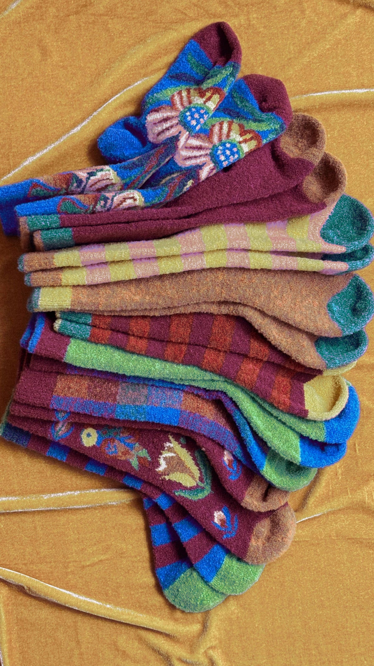 Mousse Flowers & Birds Socks Socks Bonne Maison