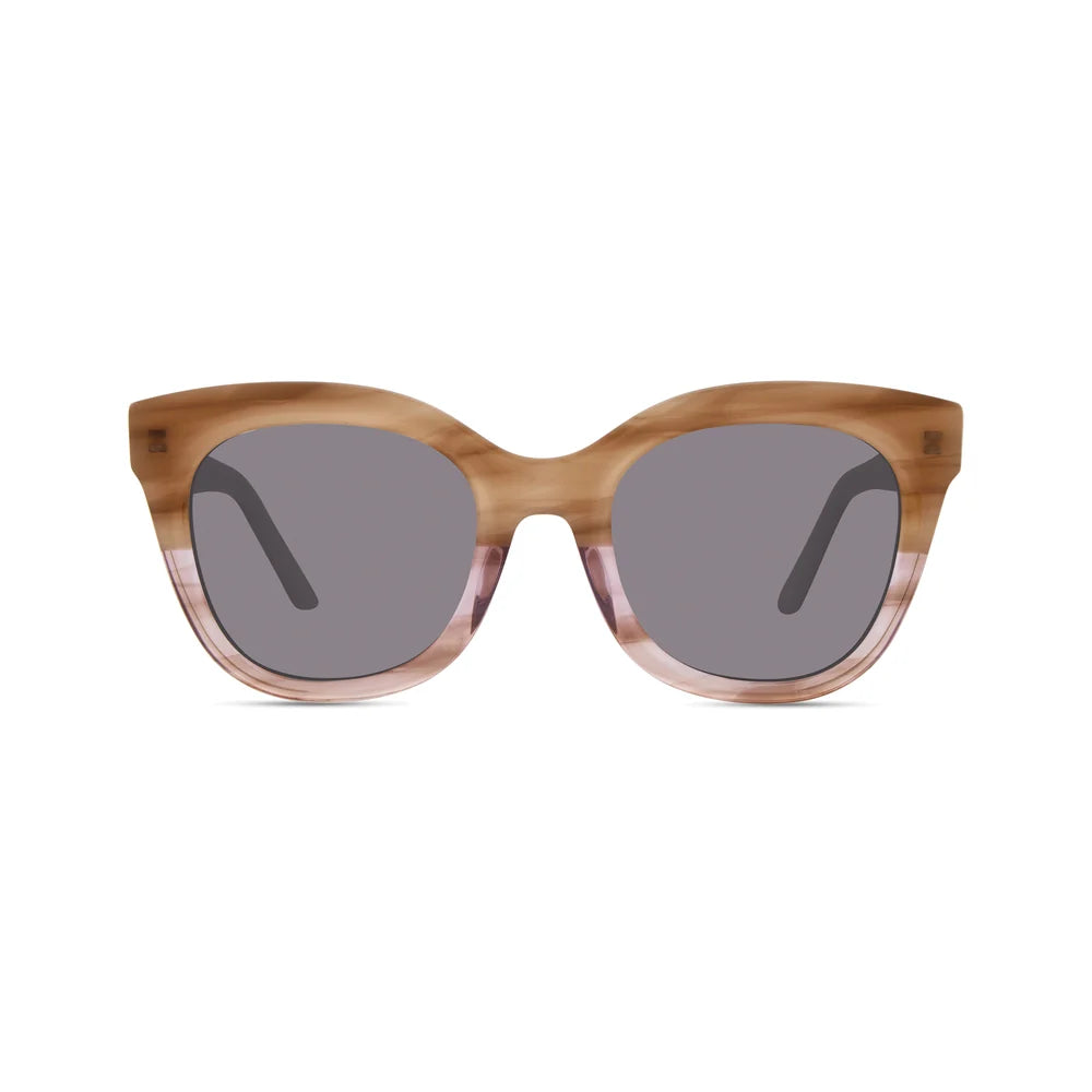 Caitlin Sunglasses in Brown Gradient