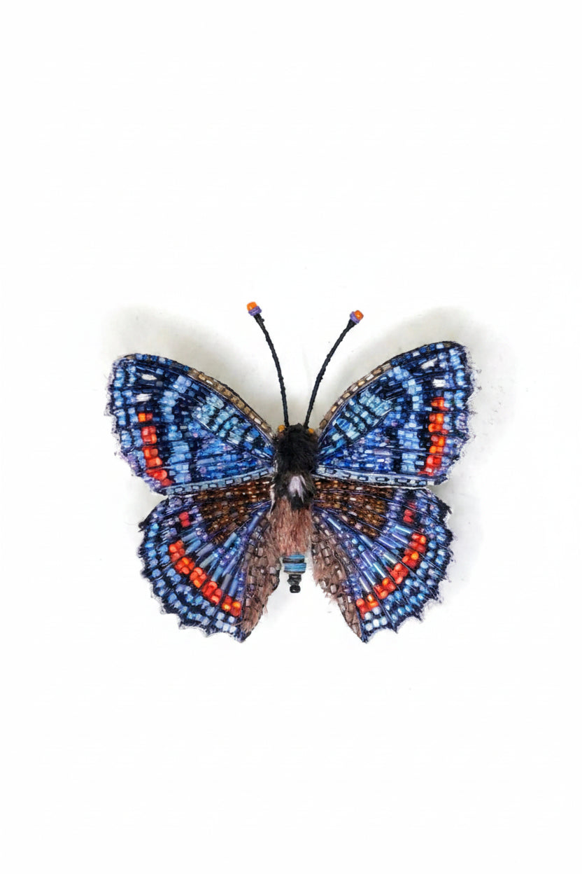 Red-Spotted Admiral Butterfly Brooch Pin Accessories Trovelore