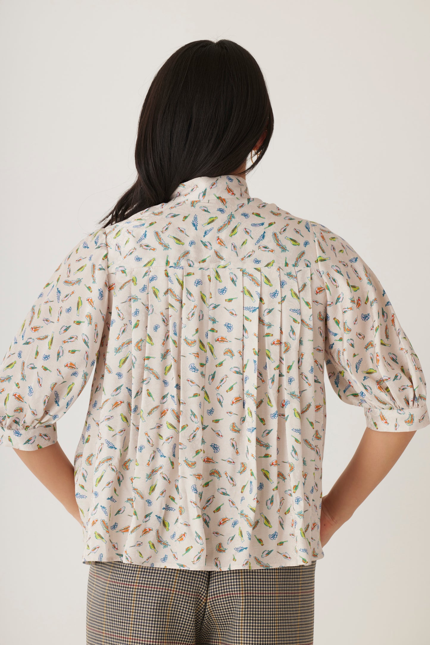 Livia Blouse in Bird Print Tops CHRISTINE ALCALAY