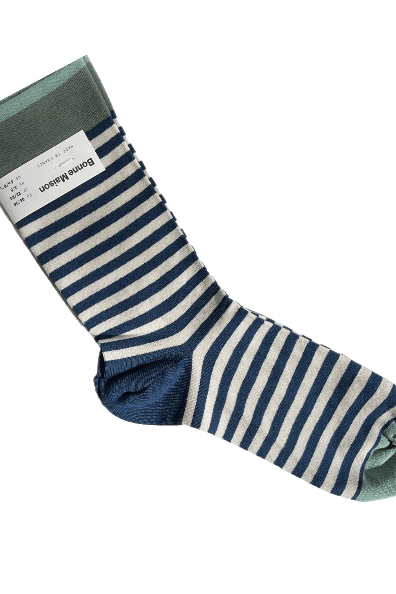 Marine Striped Socks Socks Bonne Maison