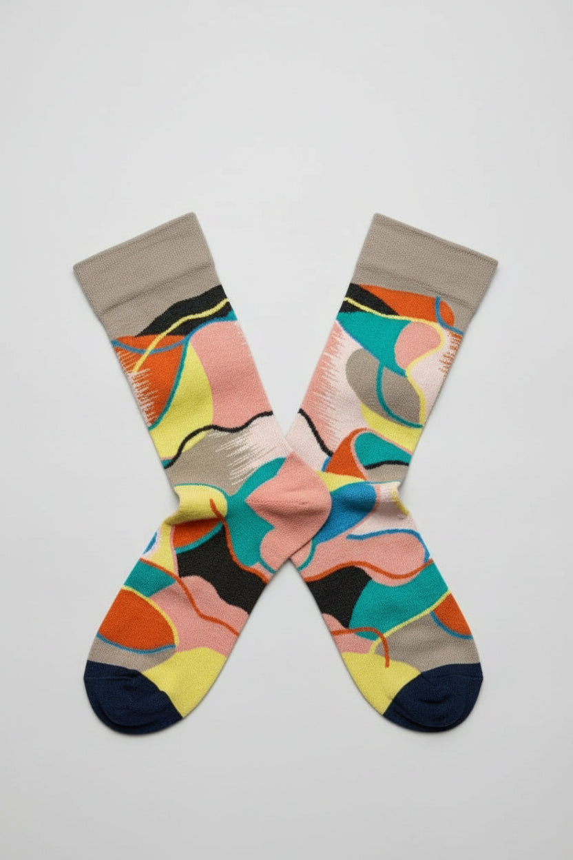 Patchwork Elephant Socks Socks Bonne Maison