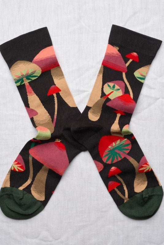 Black Mushrooms Socks Socks Bonne Maison