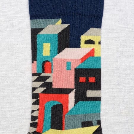 Decor in Bleu Foncé Socks Socks Bonne Maison