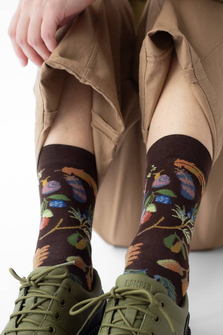 Socks Semis Marron foncé Bonne Maison