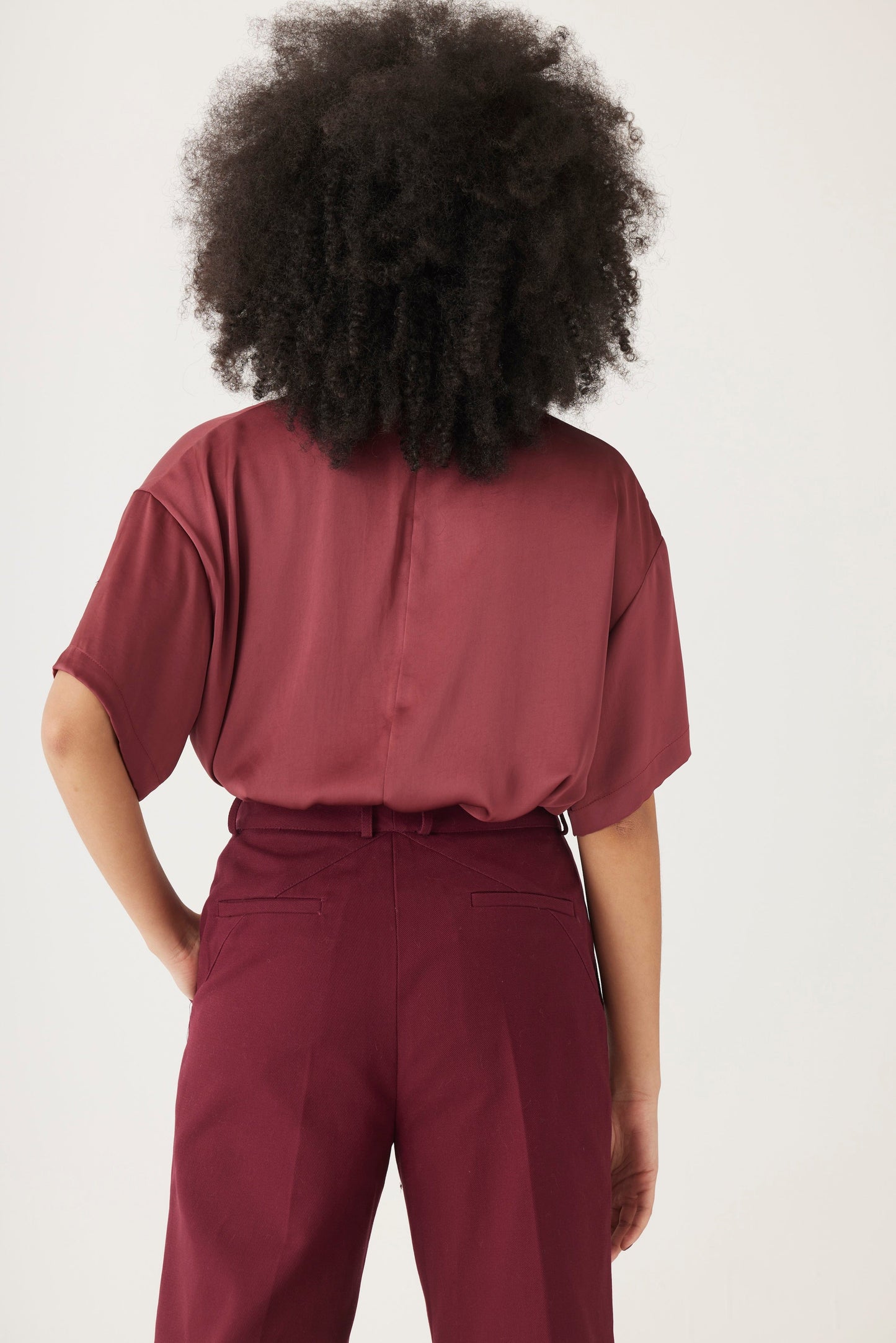 Betty Blouse in Japanese Charmeuse Tops CHRISTINE ALCALAY