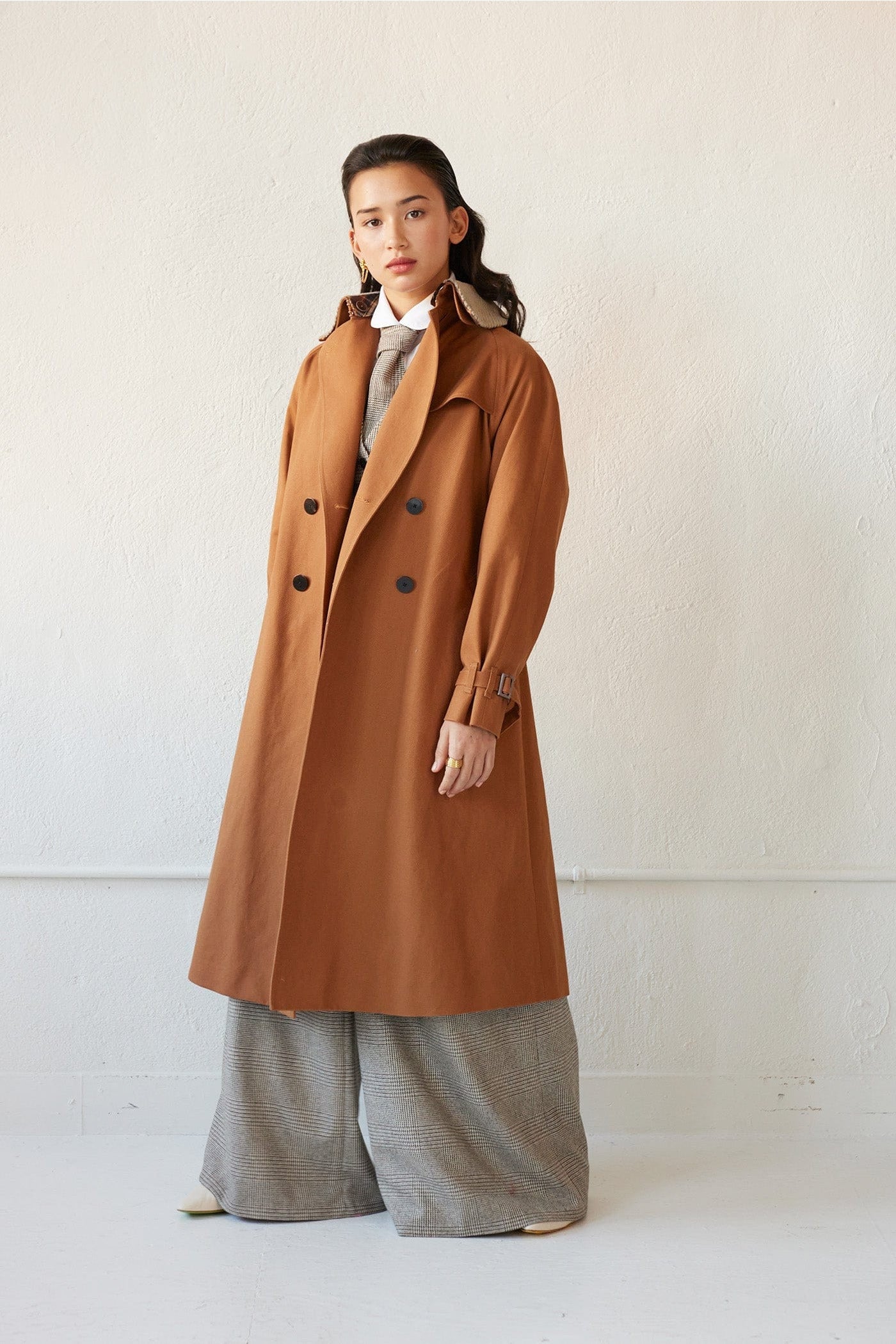 Cotton twill store coat