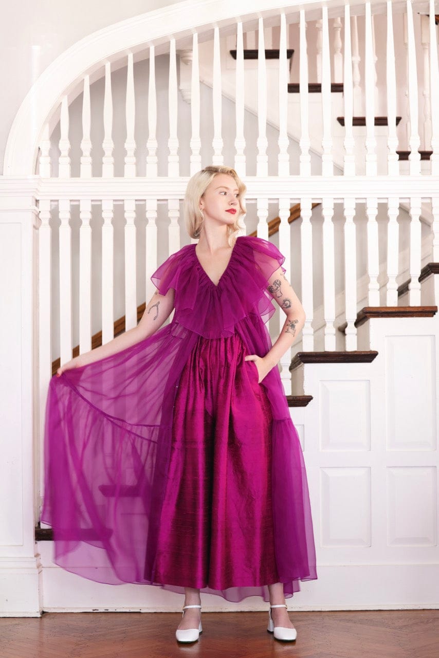 SAMPLE SS25 - Papillon Dress in Silk Organza Samples CHRISTINE ALCALAY