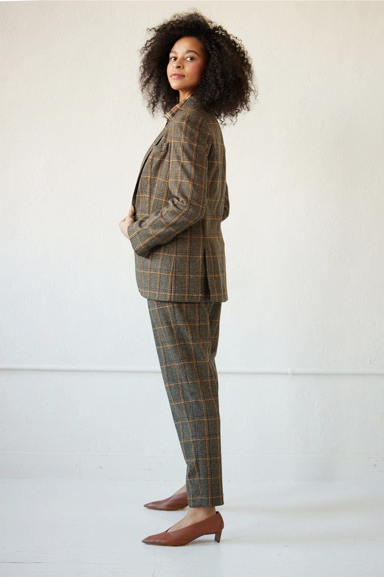 Bianca Jacket in Wool Plaids Jackets CHRISTINE ALCALAY   