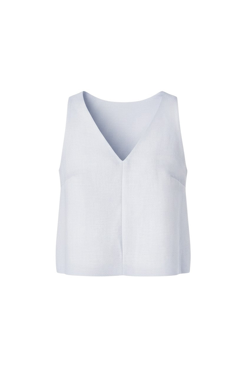 Viviane Tank in Oyster Linen Blend Tops CHRISTINE ALCALAY