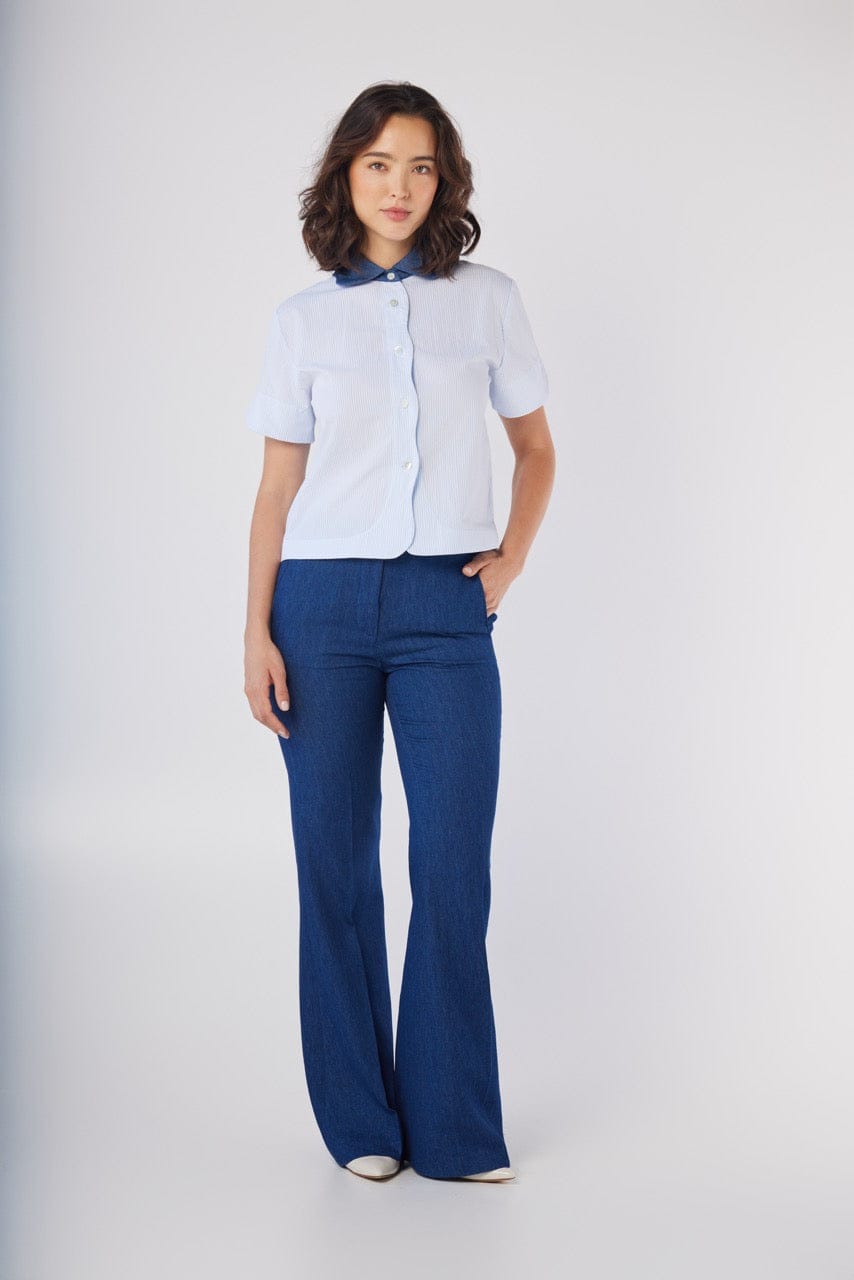 denim dress pants women Sandy Trouser in Denim, / 0 Option:Chapel Length Is it the same colourway-fran Exploring Pastel Goth Aesthetic