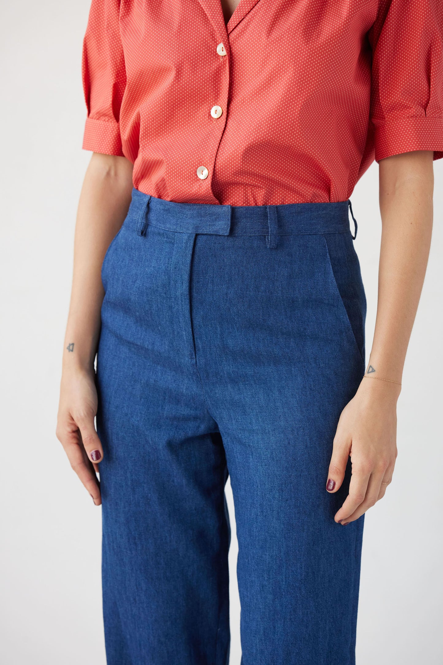 Piper Pant in Soft Denim Pants CHRISTINE ALCALAY   