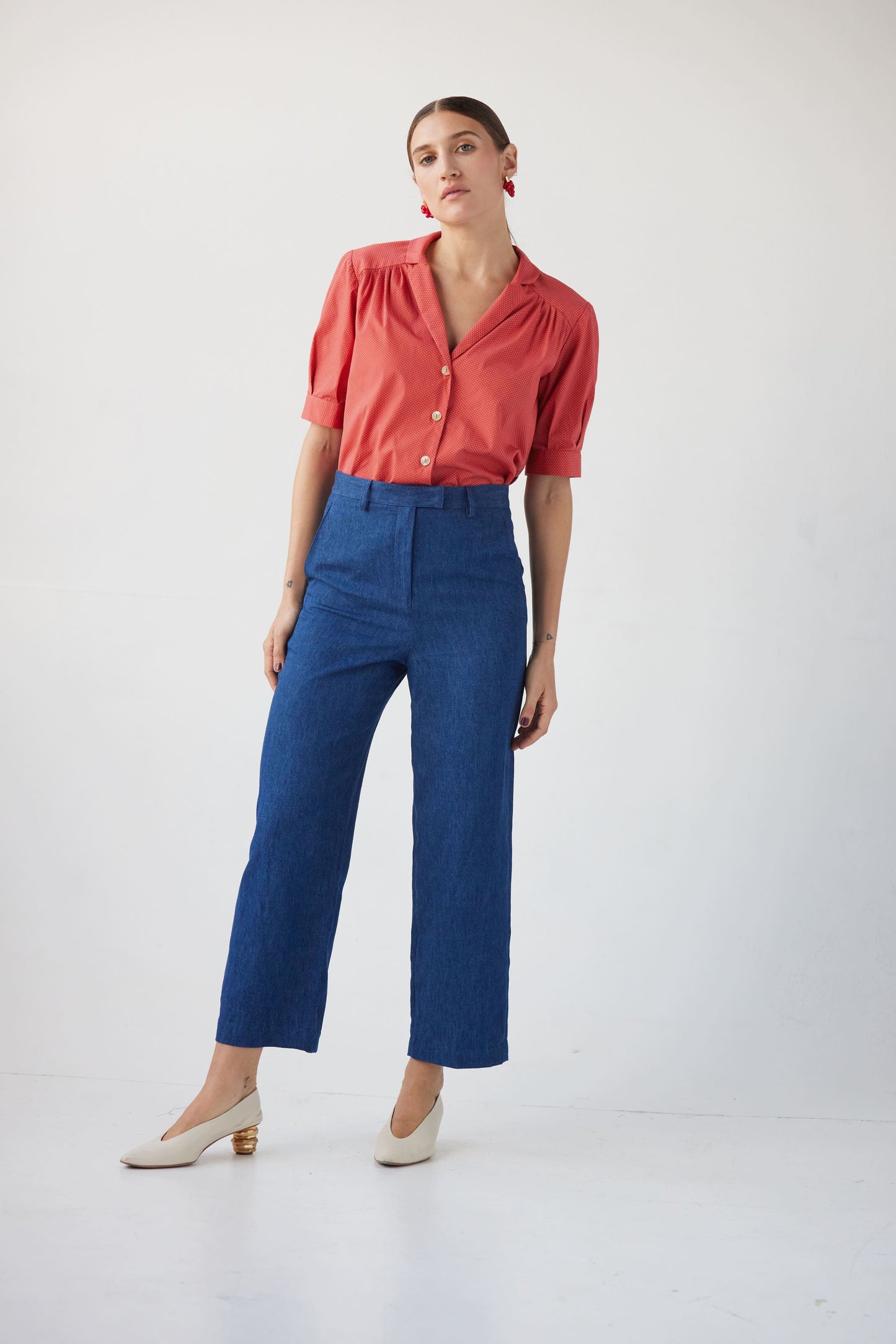 Piper Pant in Soft Denim Pants CHRISTINE ALCALAY   