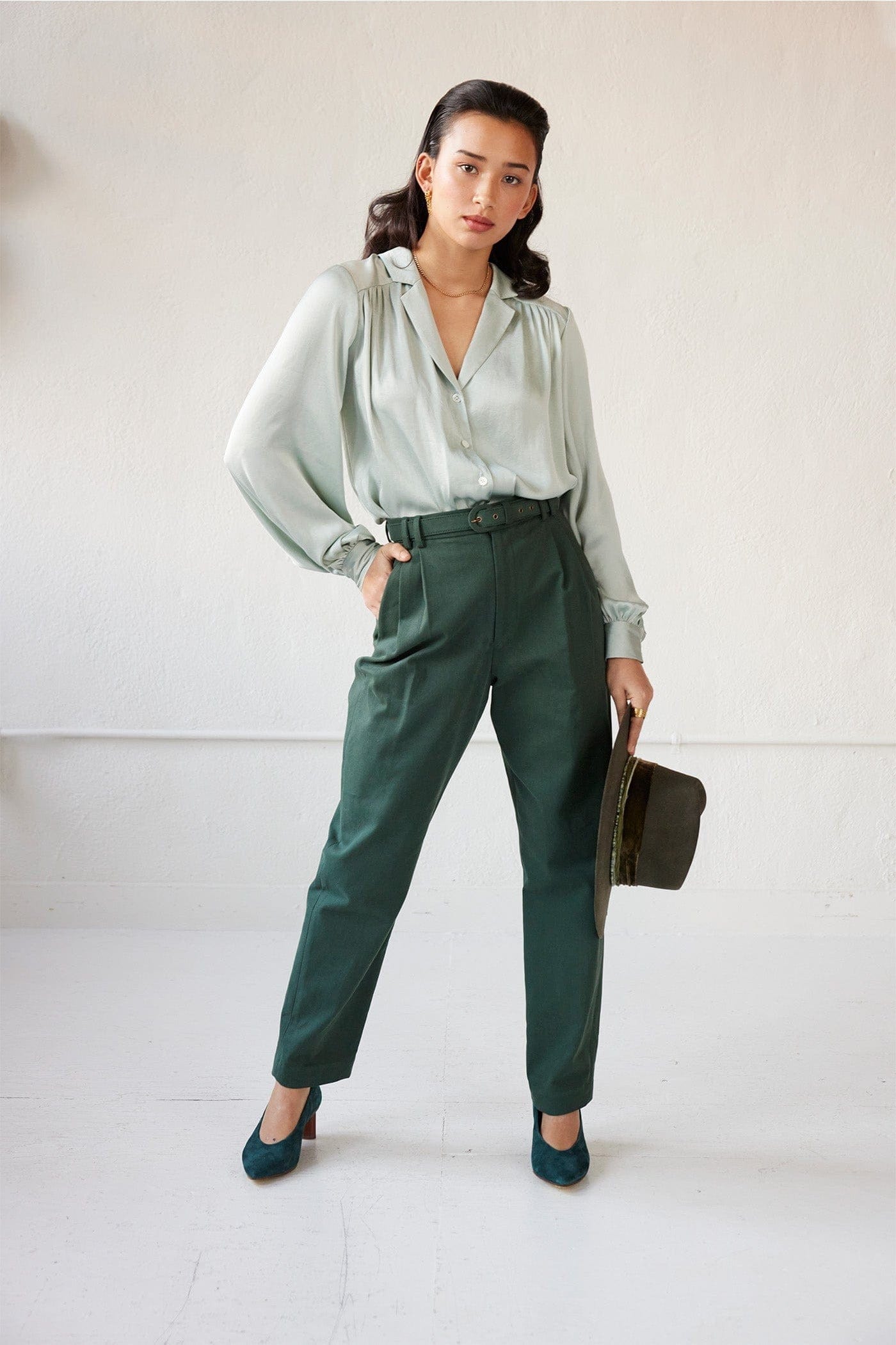 Rose Blouse in Japanese Charmeuse Tops CHRISTINE ALCALAY