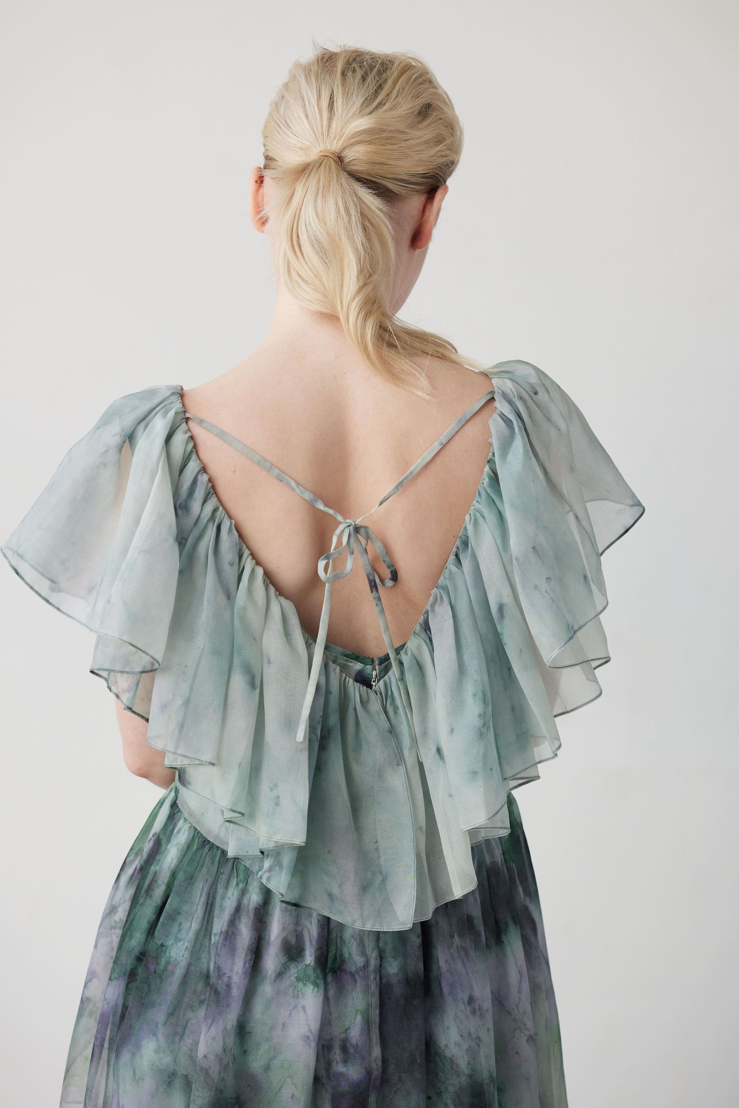 SAMPLE SS24 - Papillon Dress in Silk Organza Samples CHRISTINE ALCALAY   