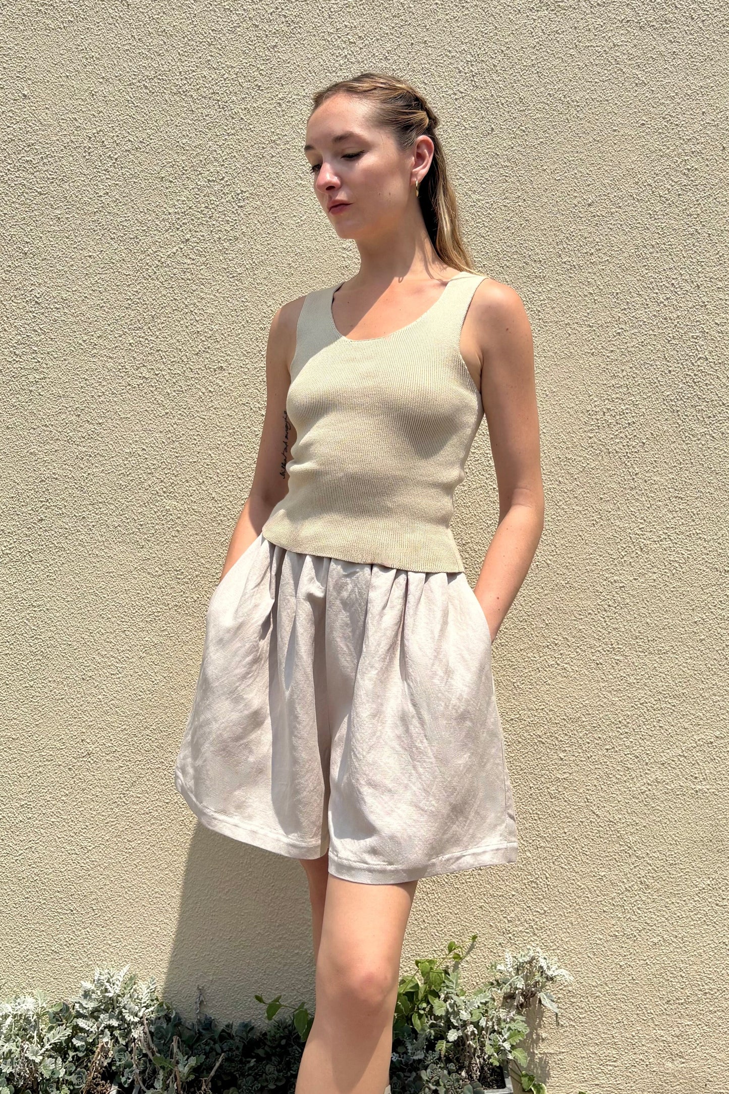 Gigi Shorts in Linen Blend Shorts CHRISTINE ALCALAY