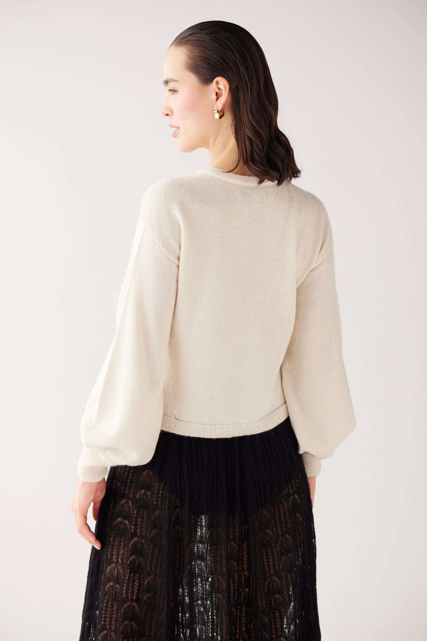 SAMPLE FW25 - Colleen Mixed Button Cardigan Sweater Samples CHRISTINE ALCALAY