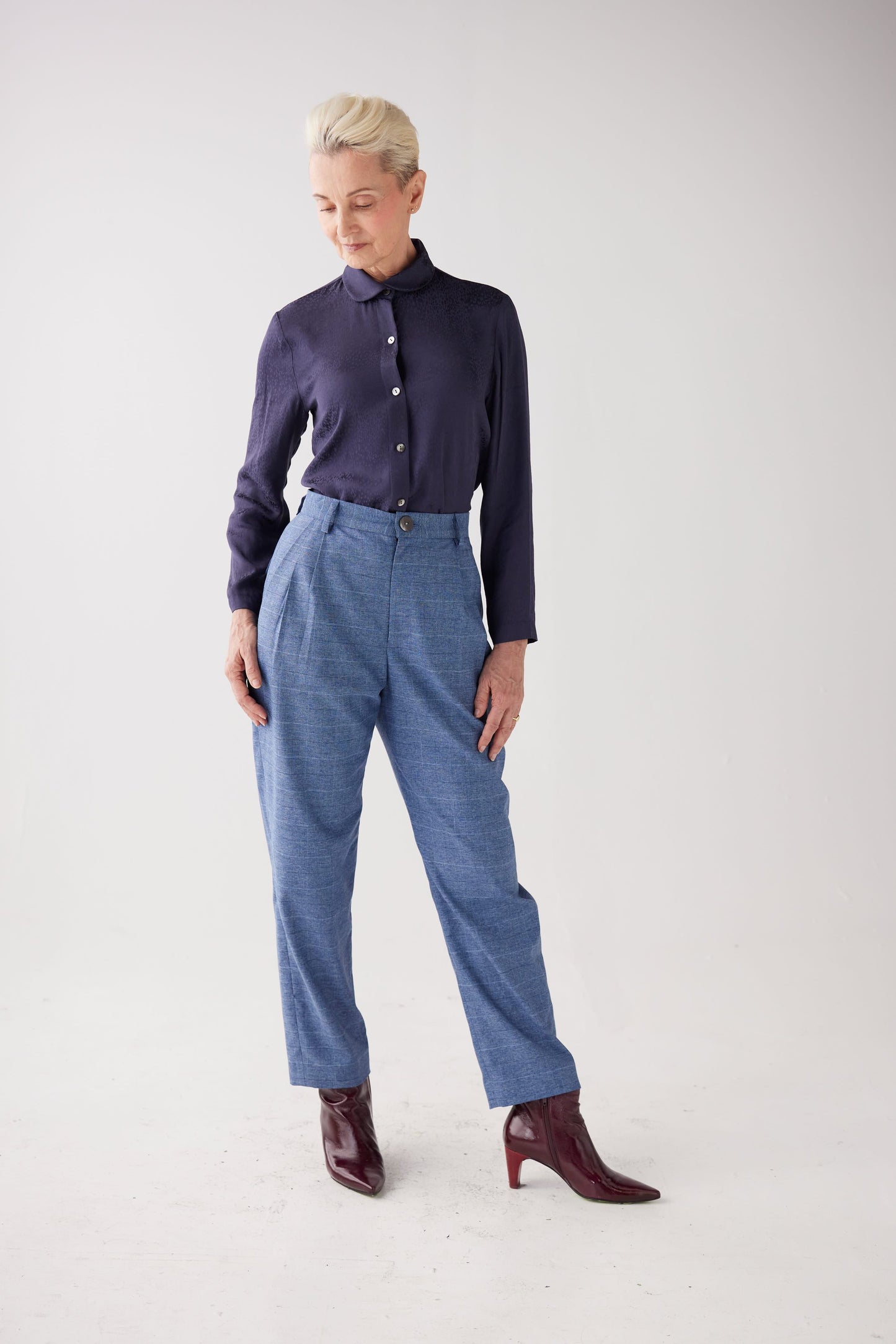 SAMPLE FW25 - Binty Blouse in Leopard Jacquard Samples CHRISTINE ALCALAY