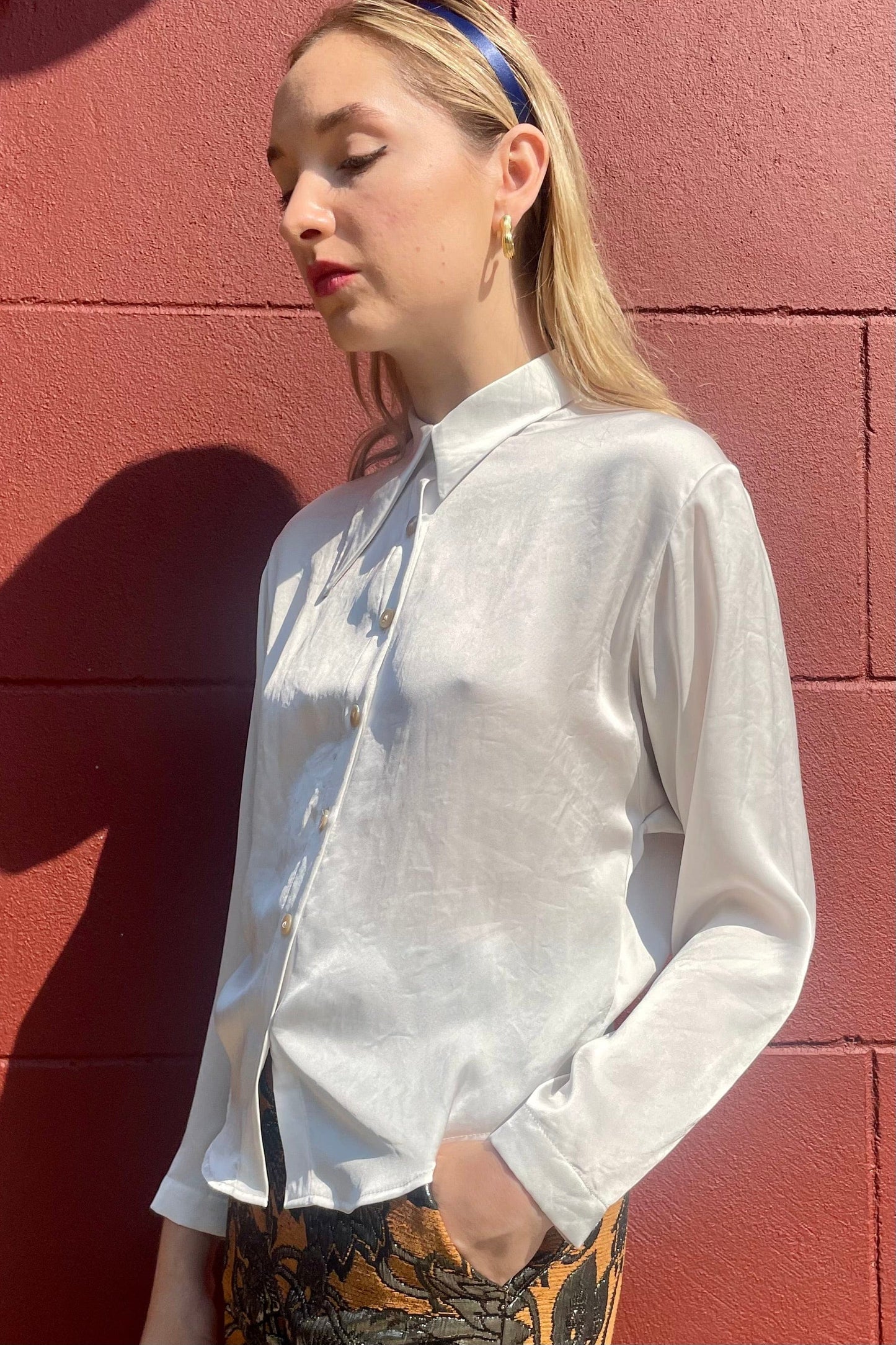 Jojo Blouse in Japanese Charmeuse Tops CHRISTINE ALCALAY