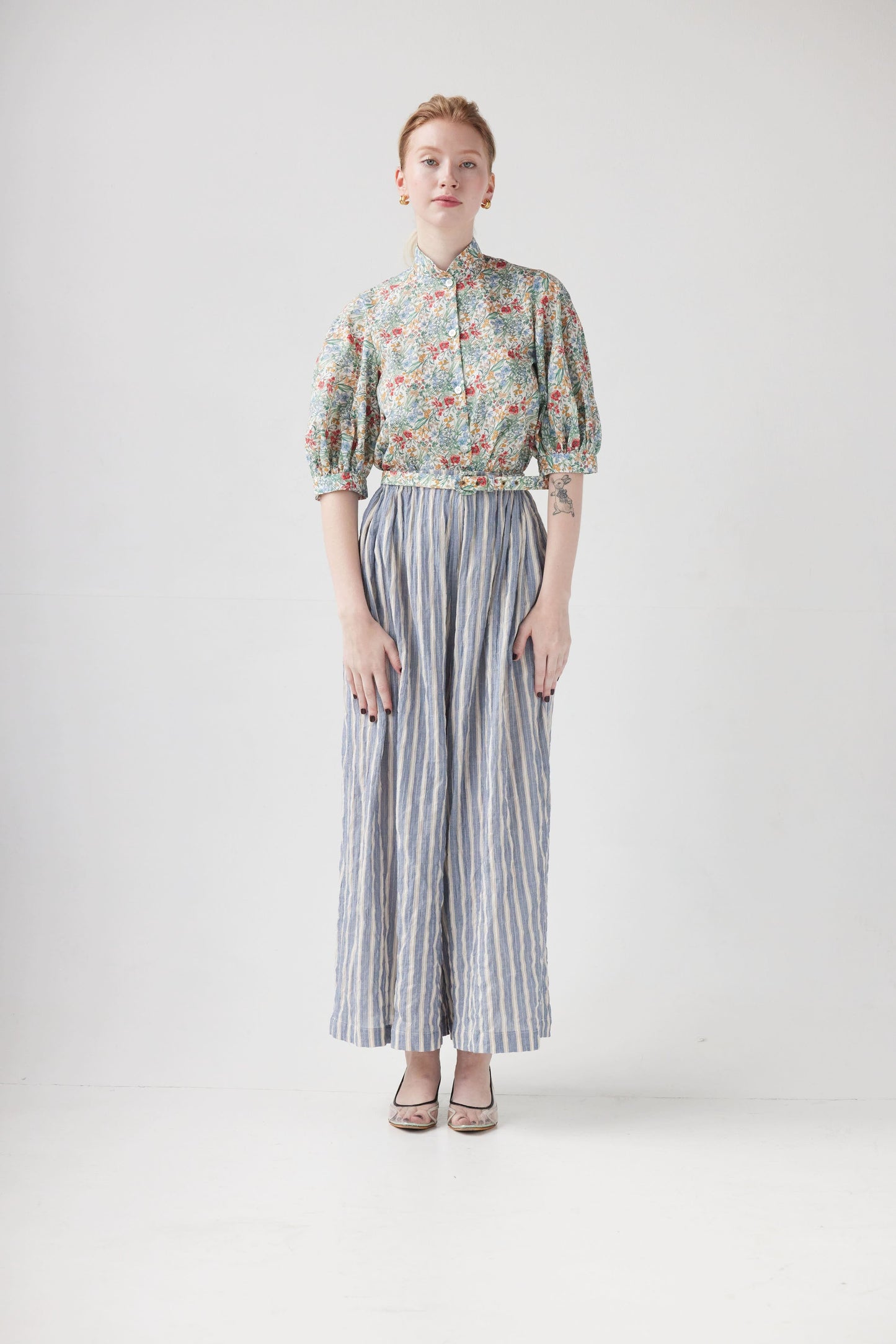 Livia Blouse in Floral Cotton Tops CHRISTINE ALCALAY   