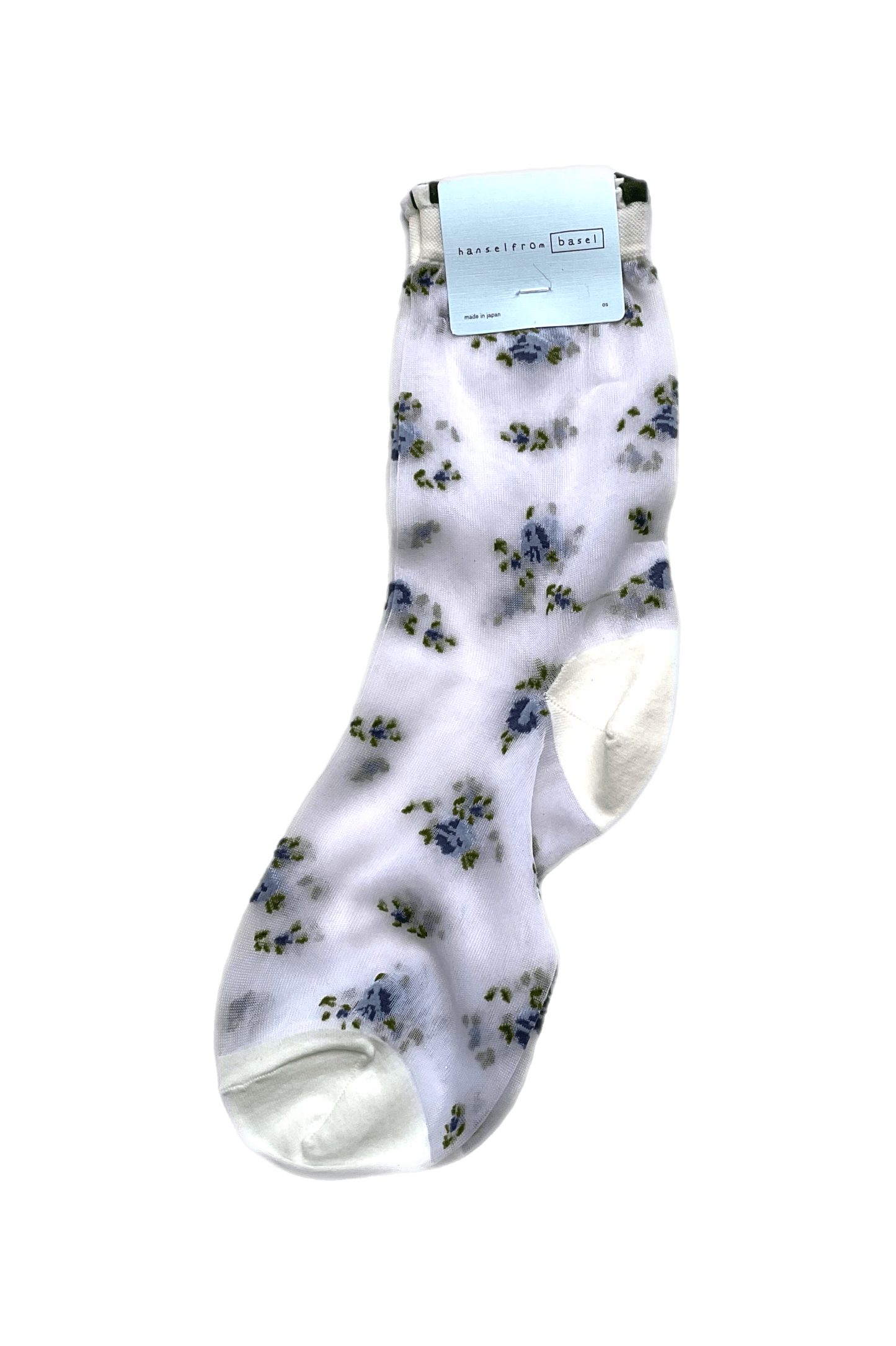 Ashley Floral Sheer Crew Socks Socks Hansel from Basel
