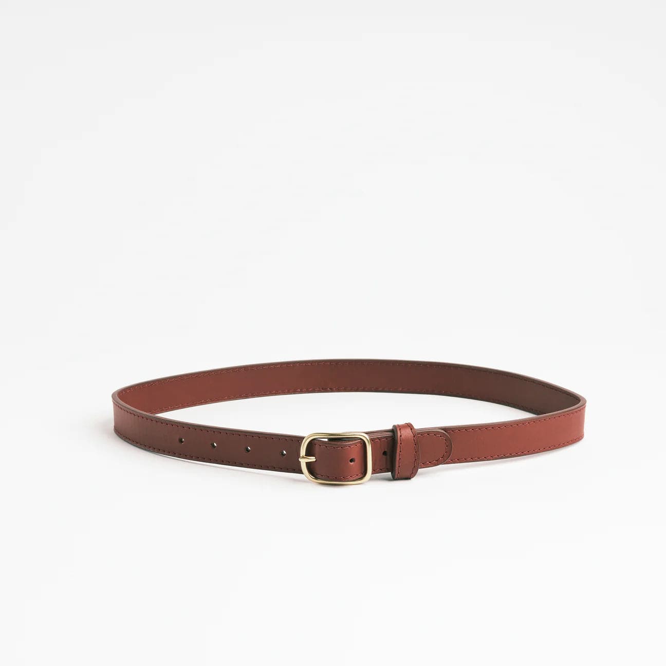 Simple Belt I Belts Lindquist Brick Vachetta Extra Small: 24"- 30"
