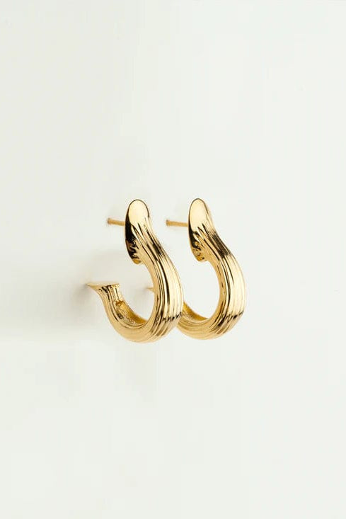 Teja Hoops - Large - 18K Vermeil Jewelry MM Druck