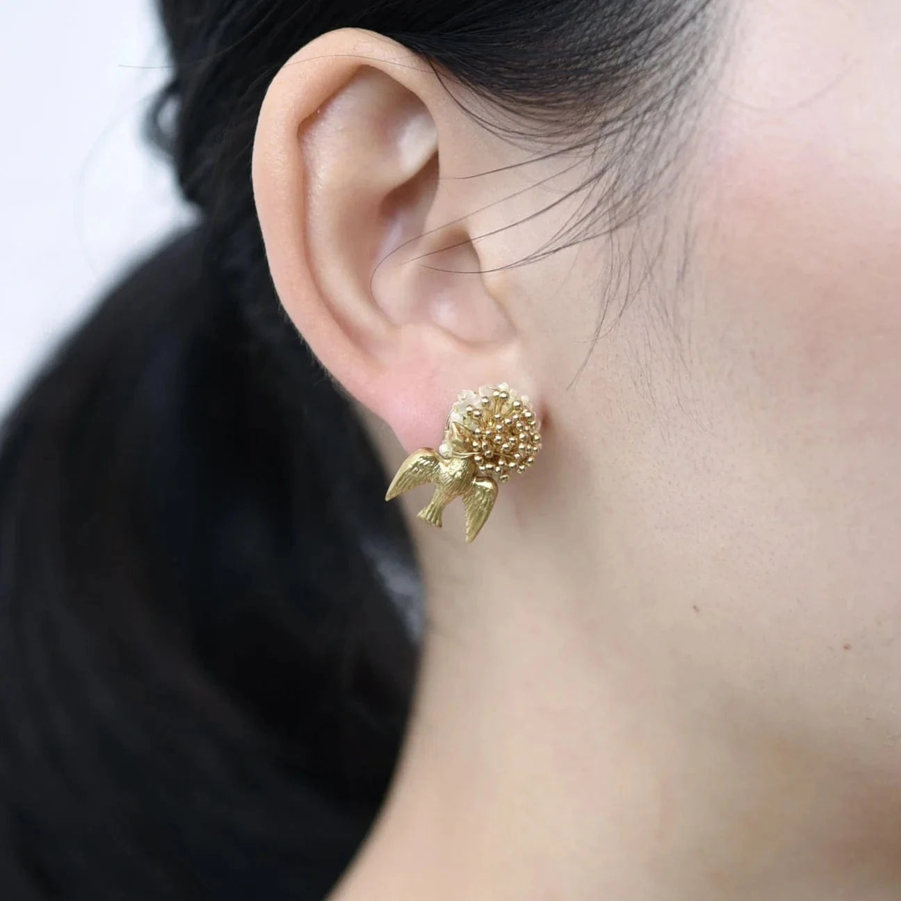 Tanpopo Earrings Jewelry Monshiro