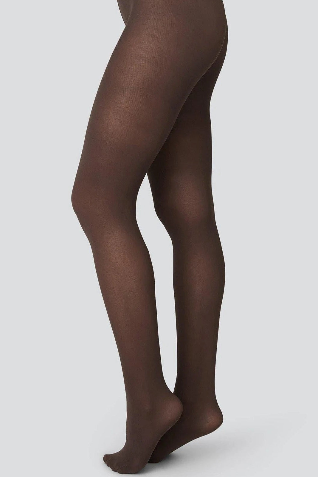 Olivia Premium Tights - Dark Brown Hosiery Swedish Stockings Dark Brown Small