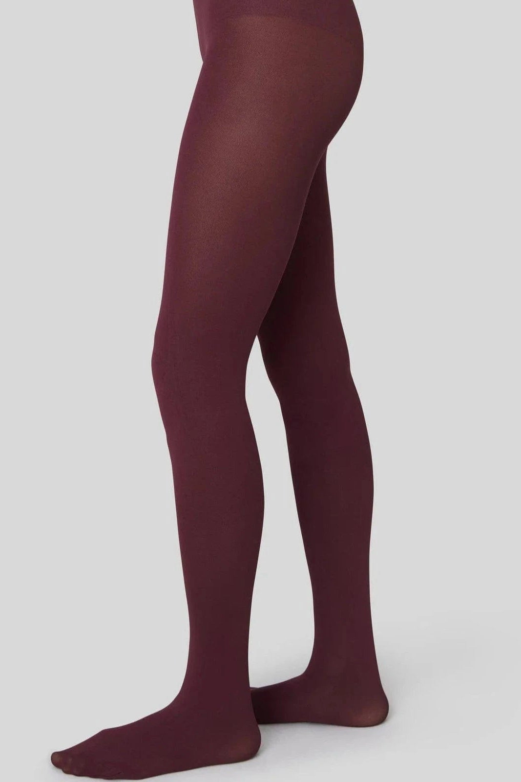 Olivia Premium Tights - Deep Red Hosiery Swedish Stockings Deep Red Small