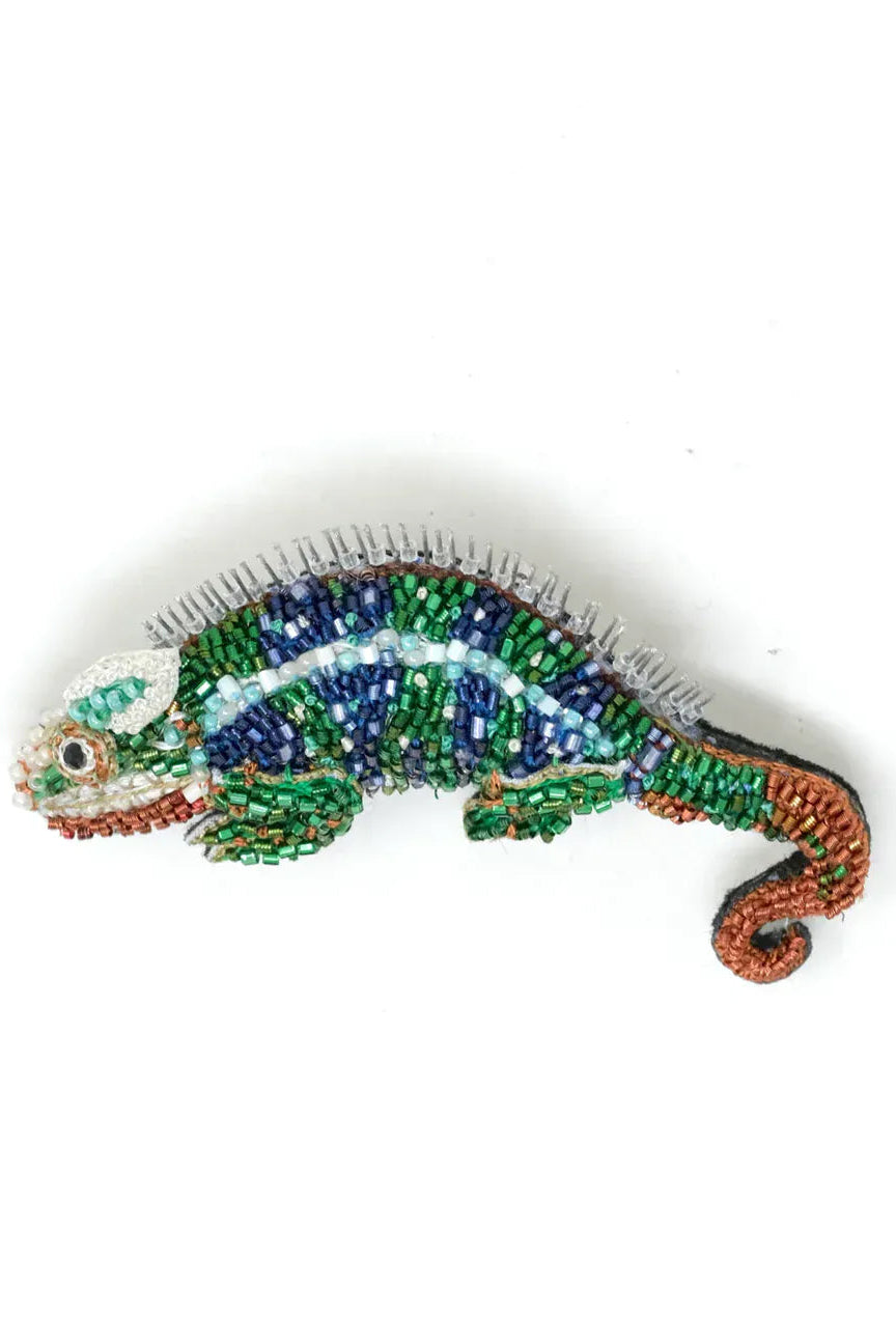 Colorful Chameleon Brooch Pin Accessories Trovelore