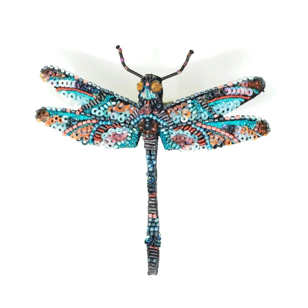 Jeweled Dragonfly Brooch Pin Accessories Trovelore