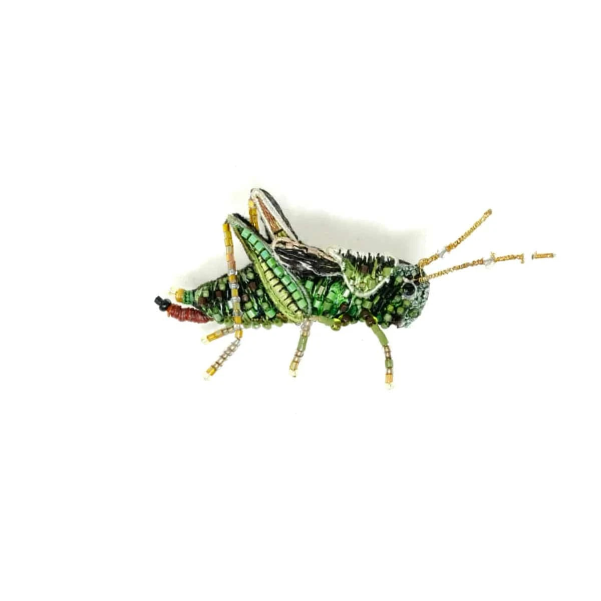 Two Stripped Grasshopper Brooch Pin Accessories Trovelore