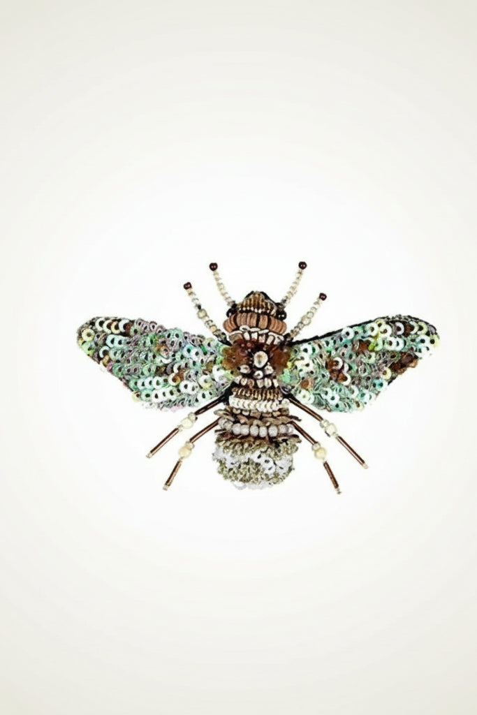Pearl Bee Brooch Pin Accessories Trovelore