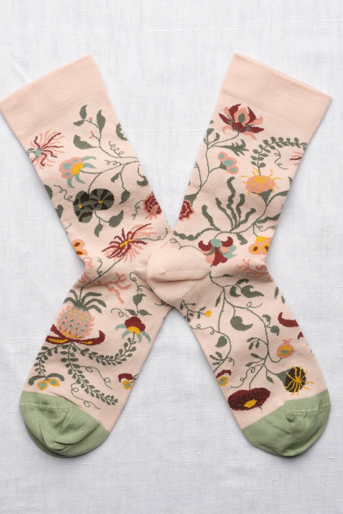 Indian Pink Button Sock Bonne Maison 36/38