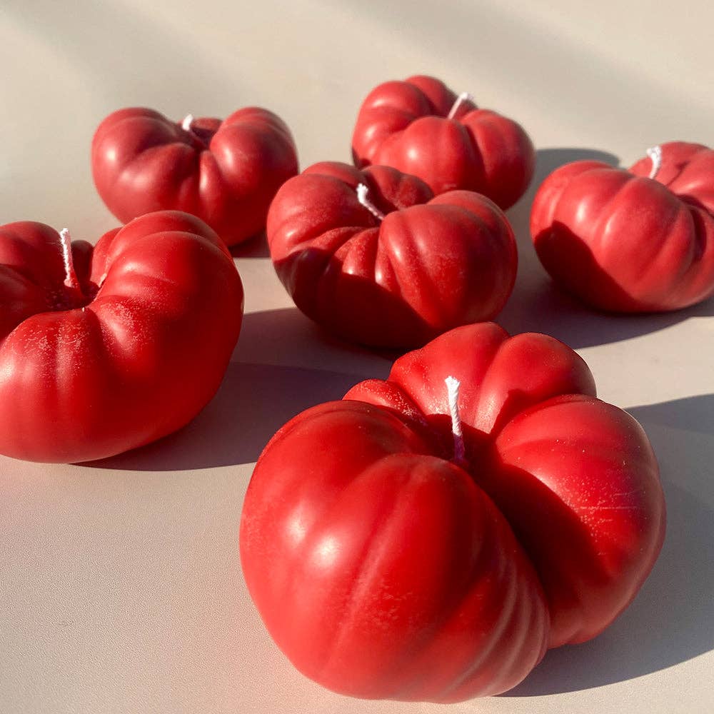 Heirloom Tomato Candles - Red Candles Scandles Tomato Candle Red Tomato Leaf