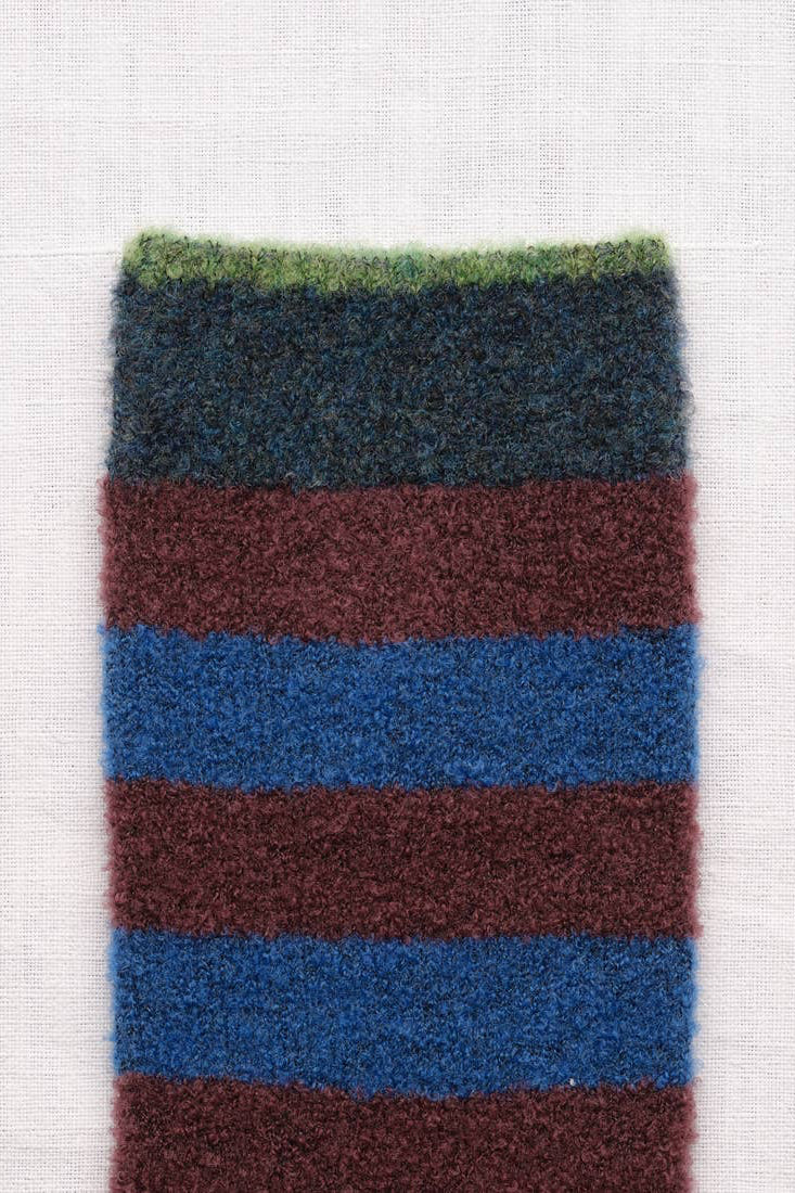 Mousse Indigo Striped Socks Socks Bonne Maison