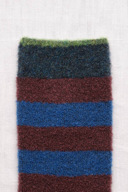 Mousse Indigo Striped Socks Socks Bonne Maison