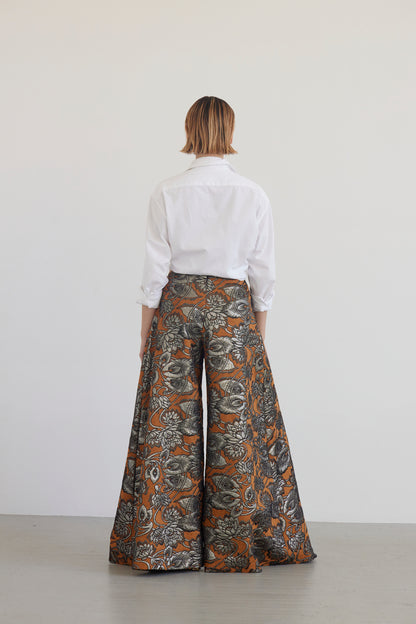 Angela Palazzo Pant in Brocade