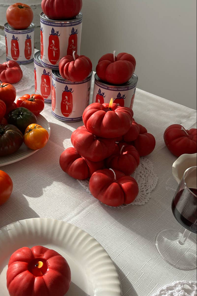 Heirloom Tomato Candles - Red Candles Scandles