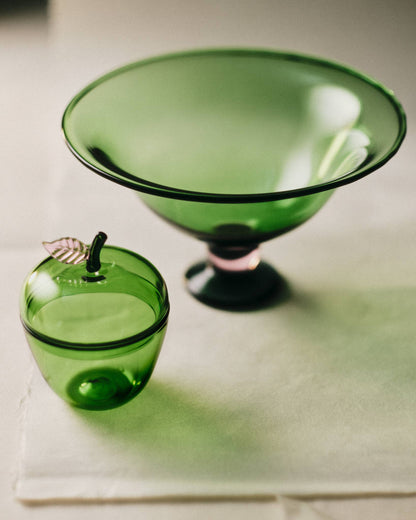 Fruit Bowl, Green/Pink/Clear Home Sophie Lou Jacobsen