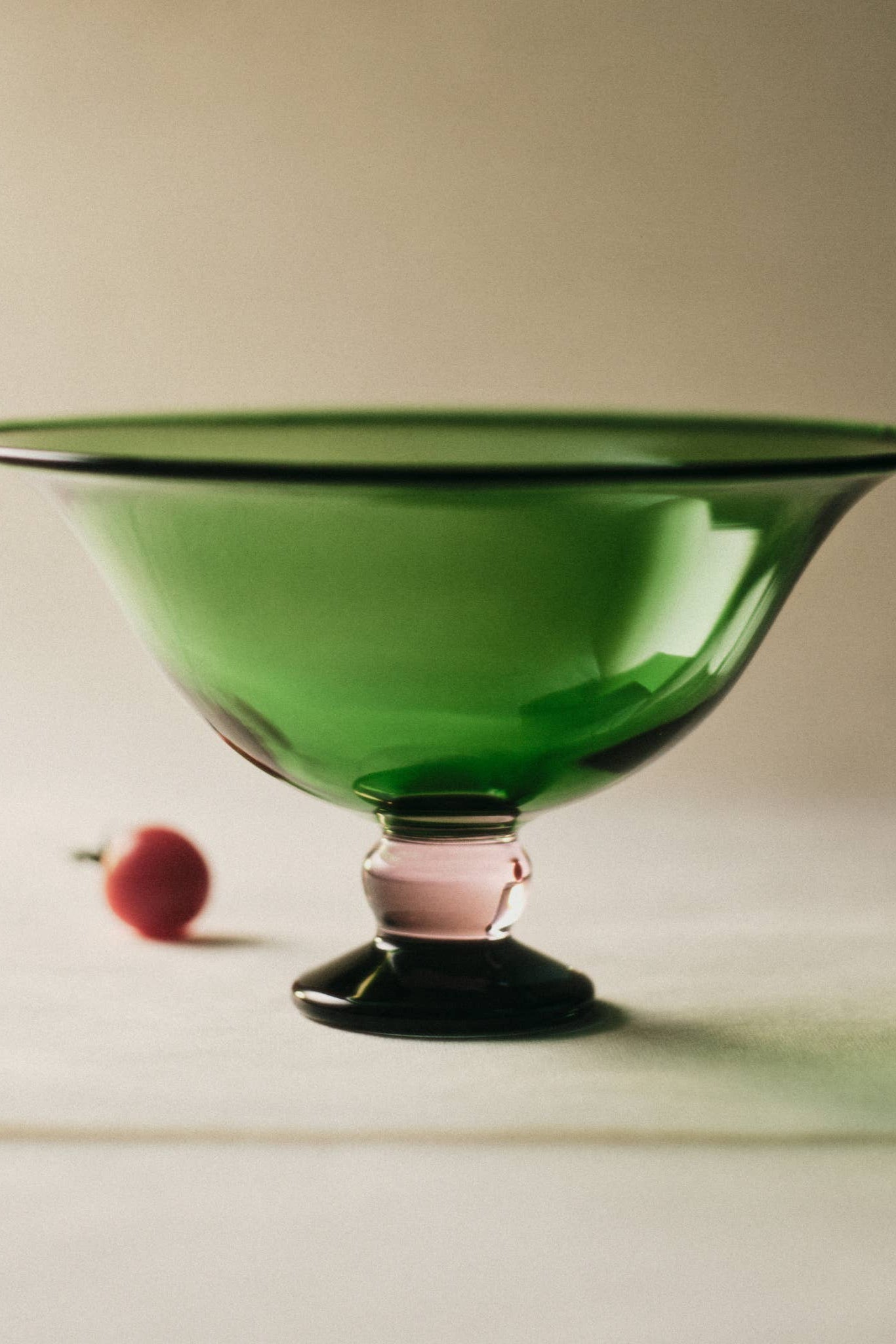 Fruit Bowl, Green/Pink/Clear Home Sophie Lou Jacobsen