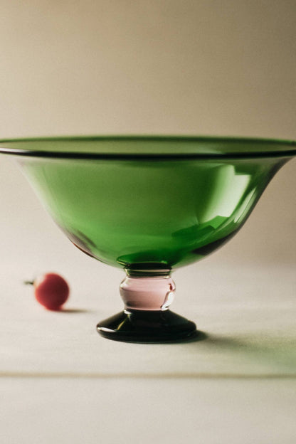 Fruit Bowl, Green/Pink/Clear Home Sophie Lou Jacobsen