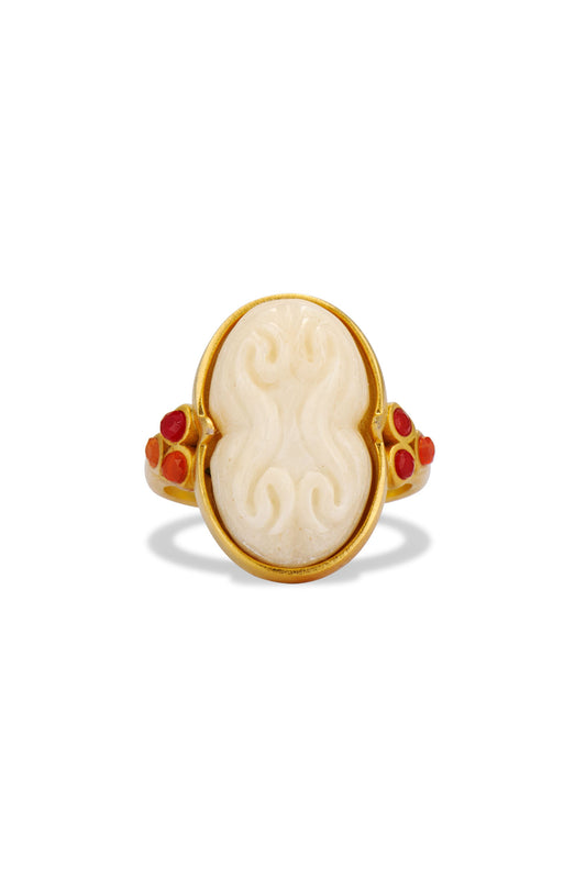 Cinched Cameo Ring Jewelry HYSTERIA Jewelry