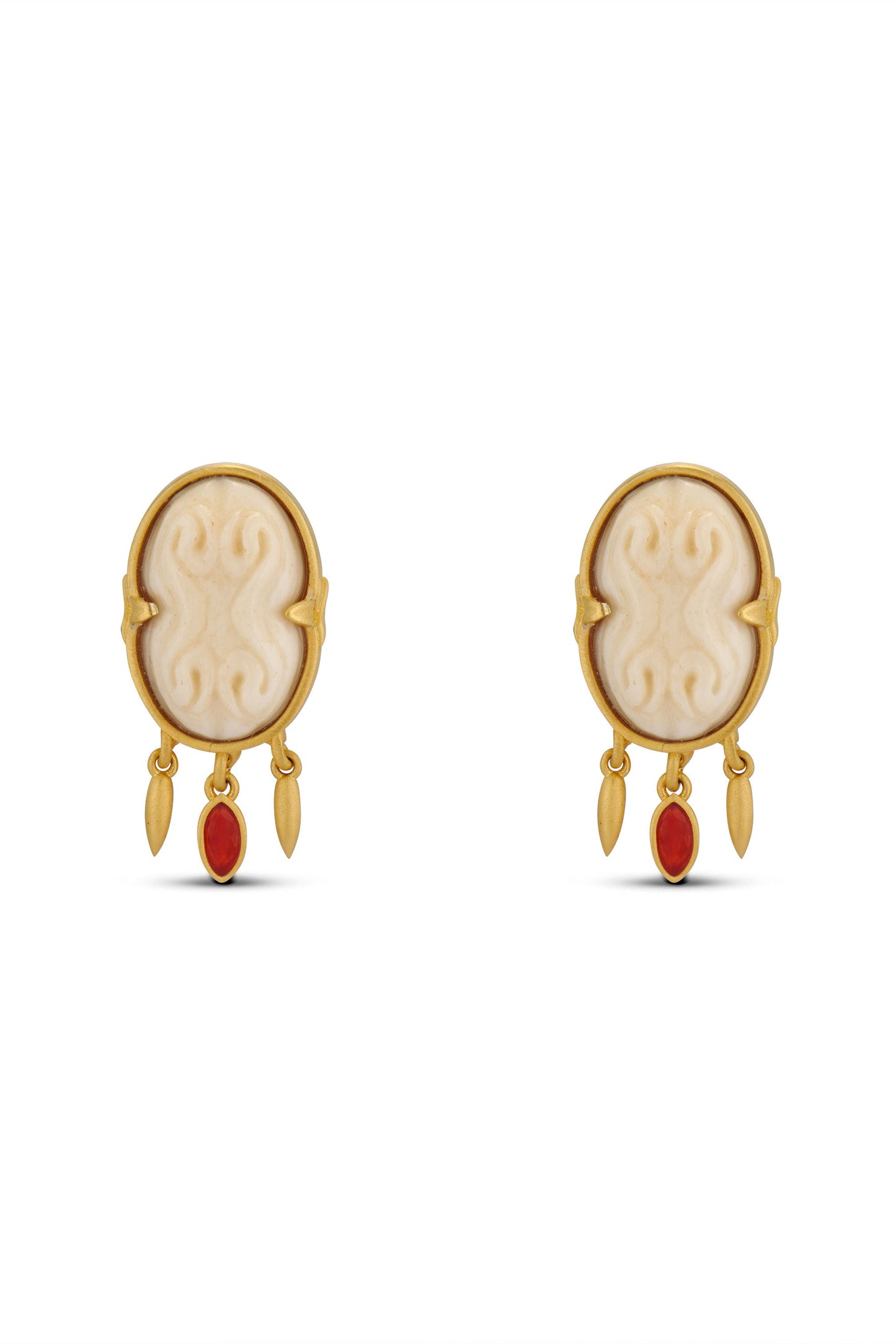 Cinched Cameo Earrings Jewelry HYSTERIA Jewelry