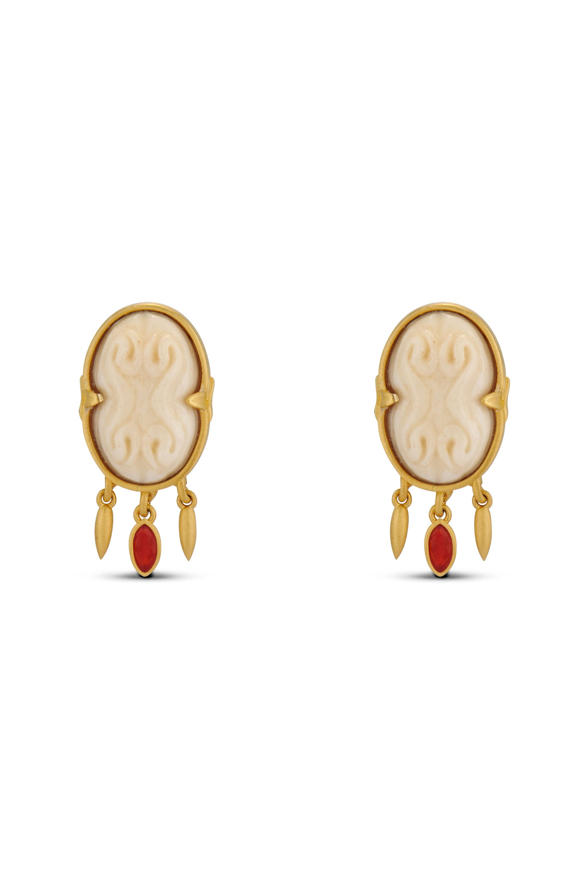 Cinched Cameo Earrings Jewelry HYSTERIA Jewelry