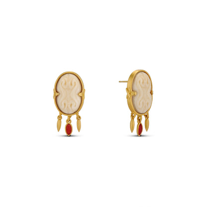 Cinched Cameo Earrings Jewelry HYSTERIA Jewelry