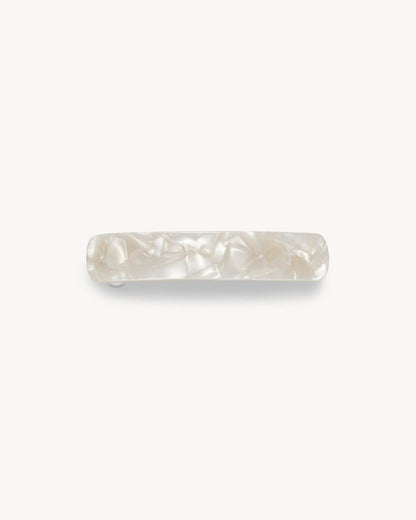 No. 3 Heirloom Barrette in White Shell MACHETE