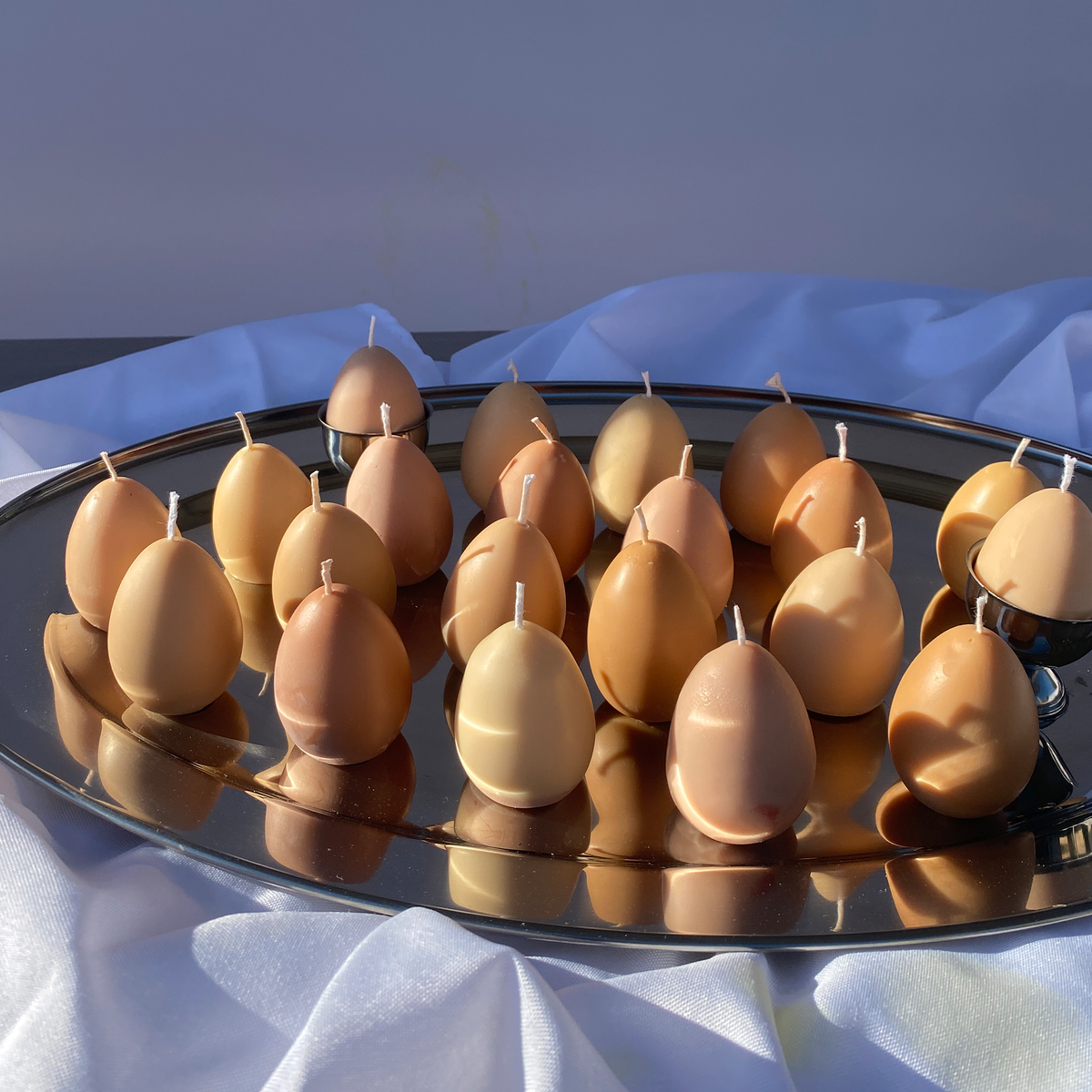 Egg Candles - 6 Pack Box Candles Scandles
